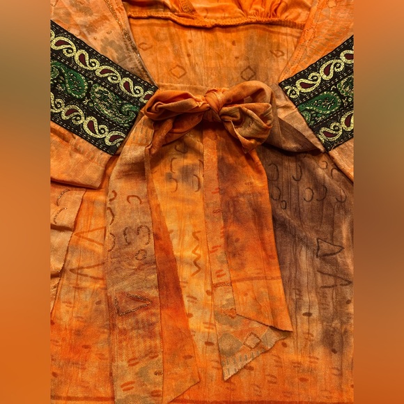 Body Central Tie Back Halter Top Boho Style Size Medium - Picture 6 of 7